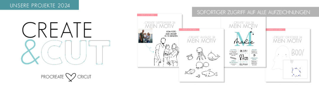 Create & Cut - kreative Membership - lerne eigene Plotterdateien zu erstellen - ob Lineart oder Singleline Datei - lass uns deine eigenen Motive gemeinsam umsetzen.